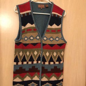 Southwest style sweater vest